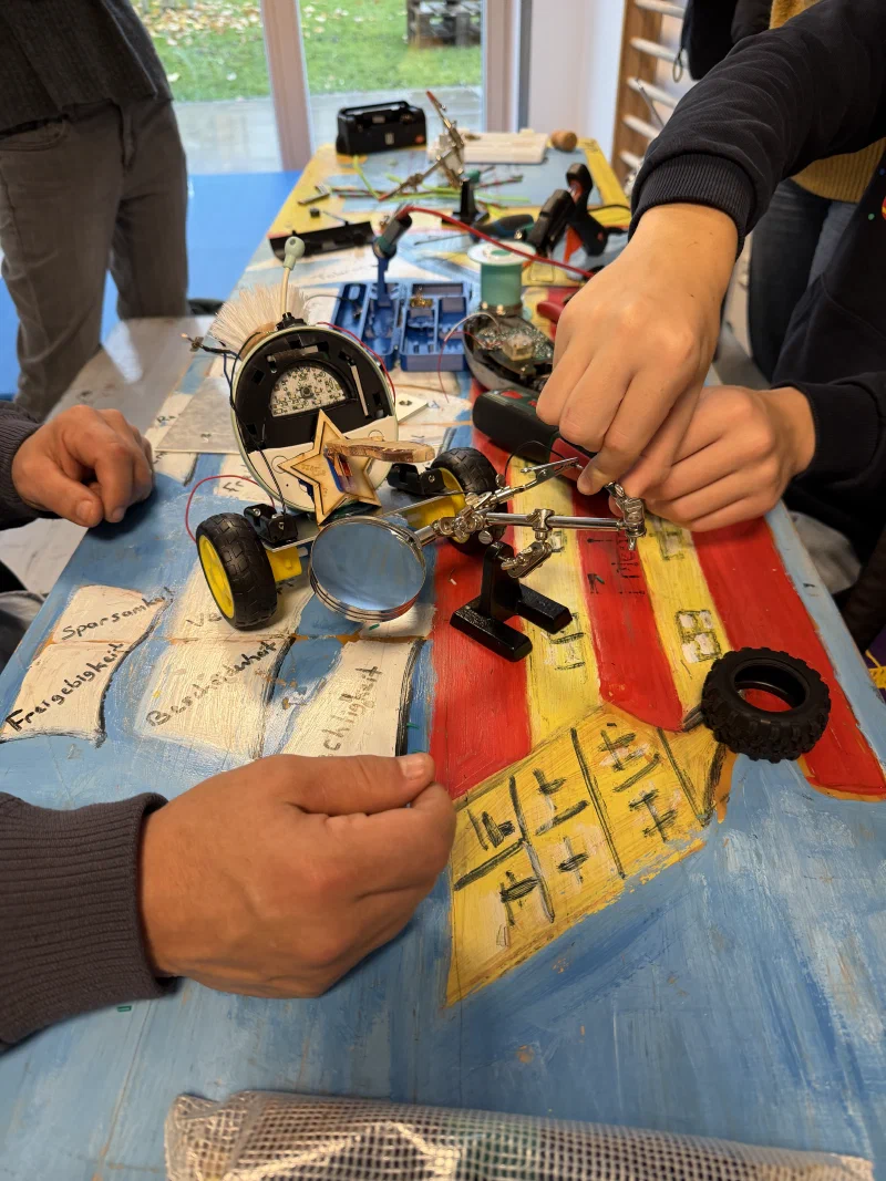 Roboter-Battle in der Arena