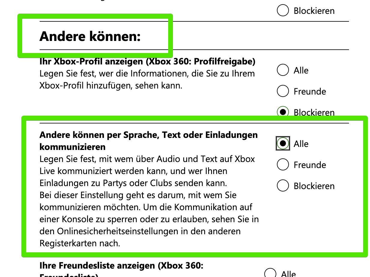 Datenschutz-Einstellungen Teil 2