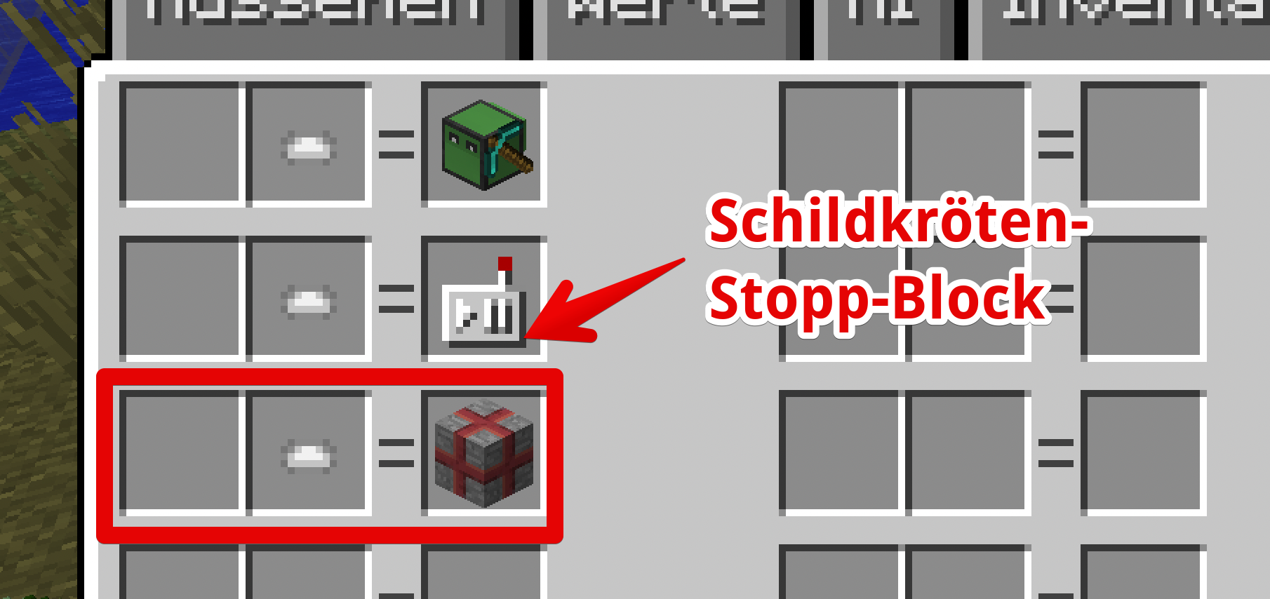 Barrier-Blöcke gegen fremde Schildkröten