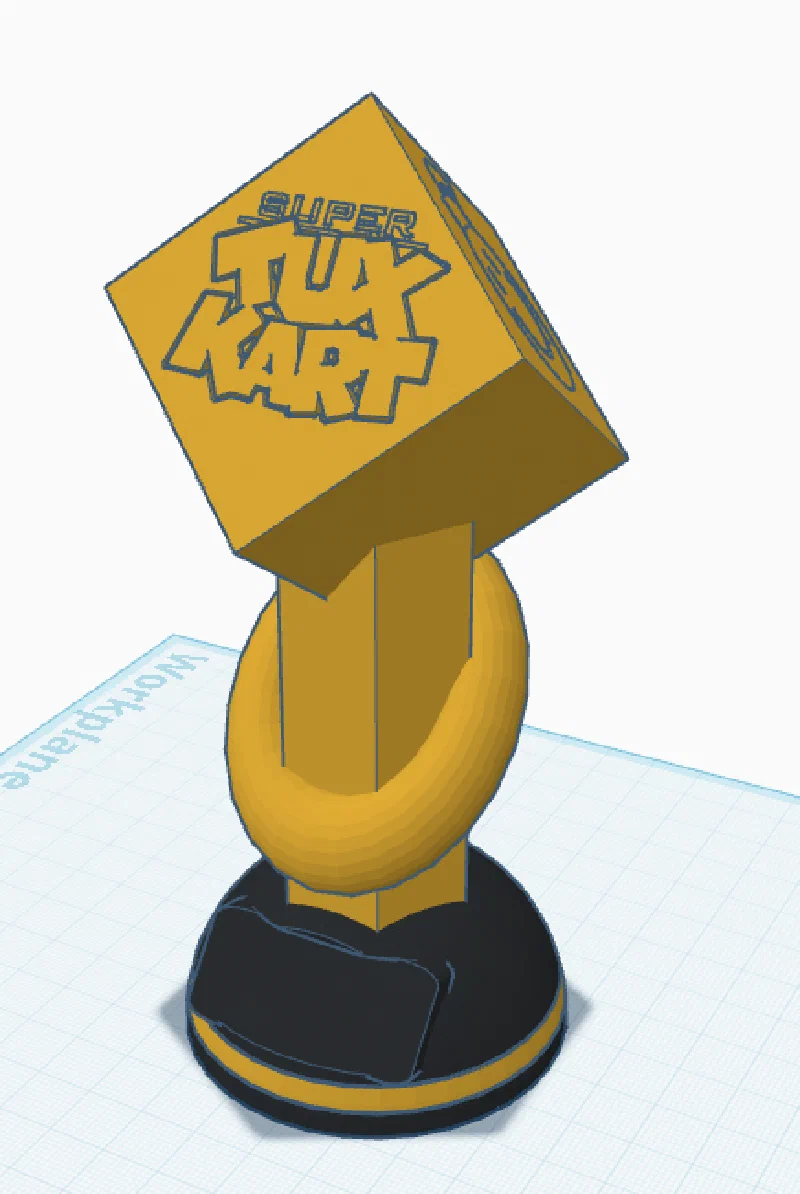 Pokal-Design in TinkerCAD – Detailansicht