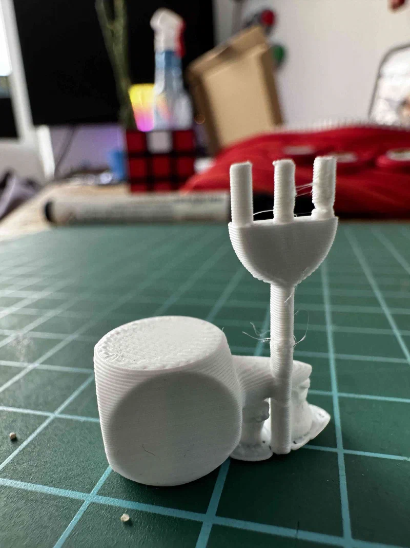 Schachfiguren auf dem Druckbett