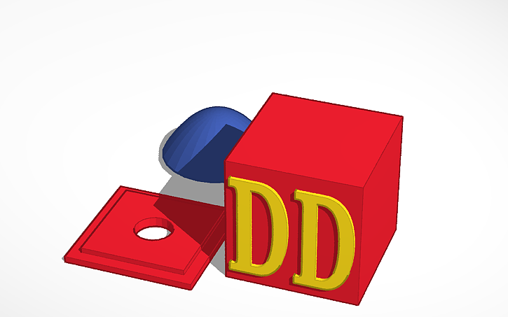 Spardose in TinkerCAD designen – 3D-Ansicht des Entwurfs
