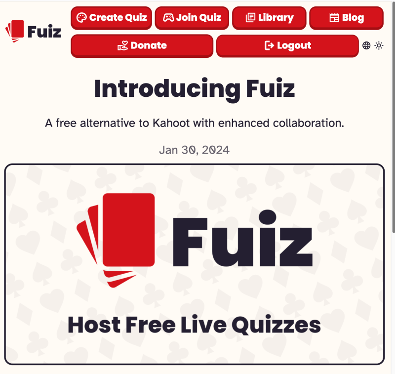 Erstelle ein Kahoot-Quiz (Fuiz)