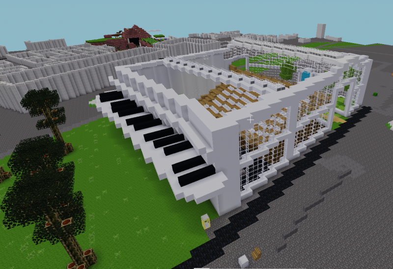 Besuche das Zukunftsmuseum in Minecraft