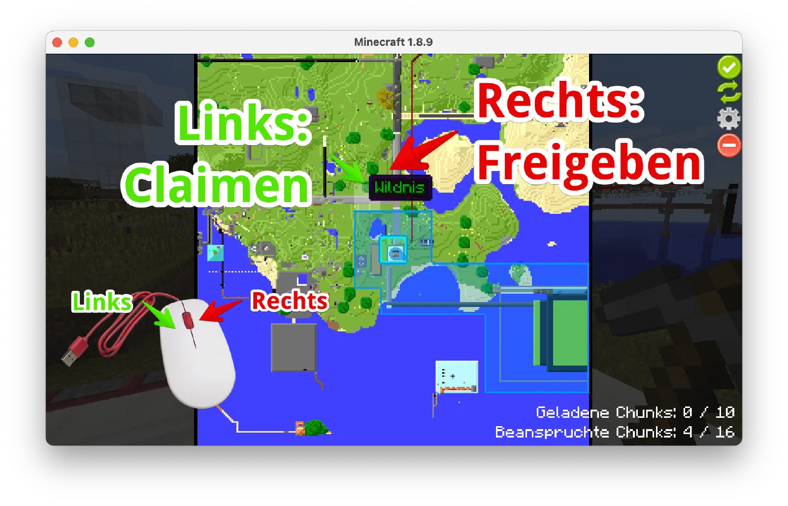 Claimen und freigeben von Chunks